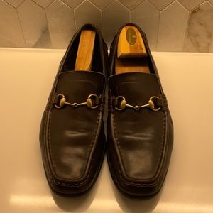 Gucci brown horse bit leather